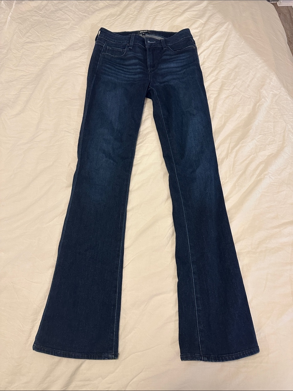Paige Dark Blue Flare Jeans